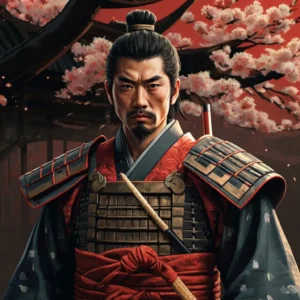 Personagem criado por IA - Samurai - Leonardo AI