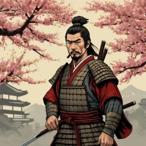 Avatar criado por IA - Samurai - Leonardo AI